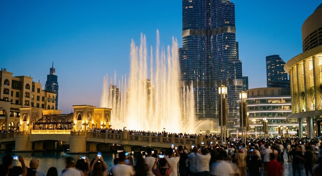 Фонтаны Бурдж-Халифа