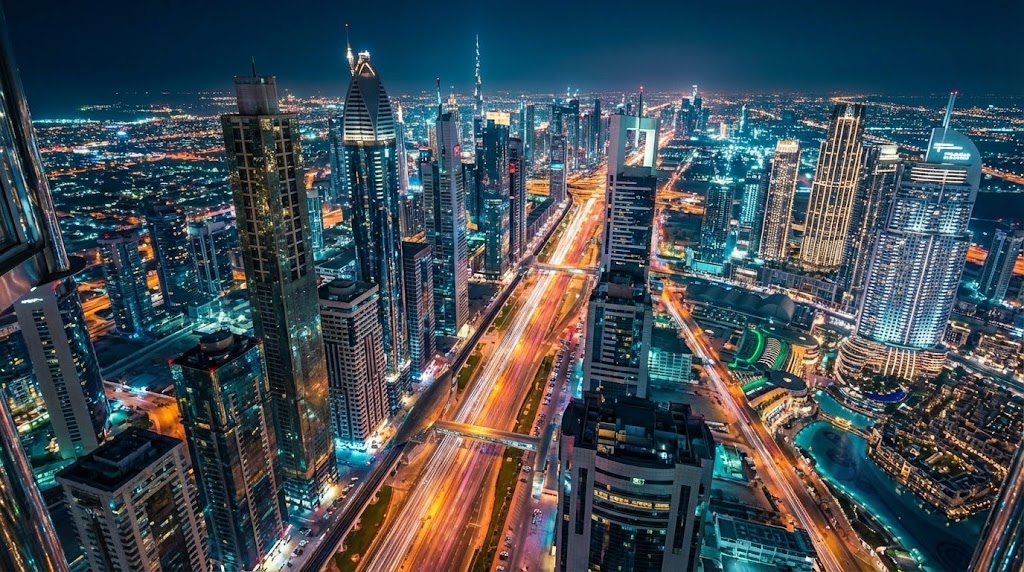 Ночной Дубай