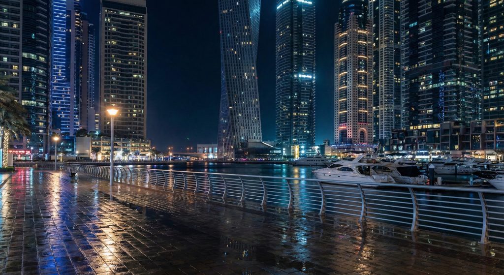 Ночной Дубай