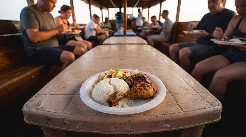 Ужин на яхте