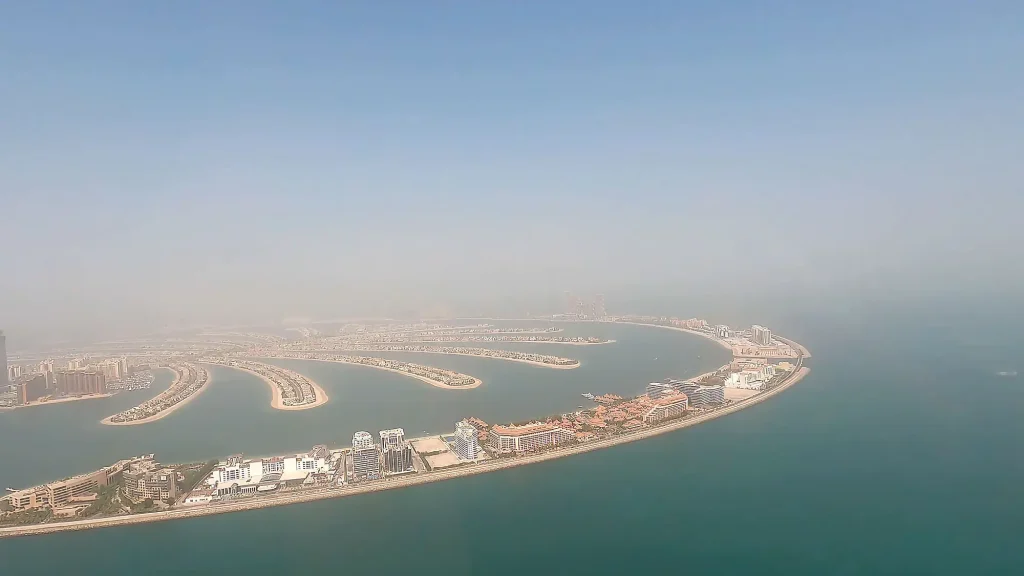 Остров Пальм с высоты полета