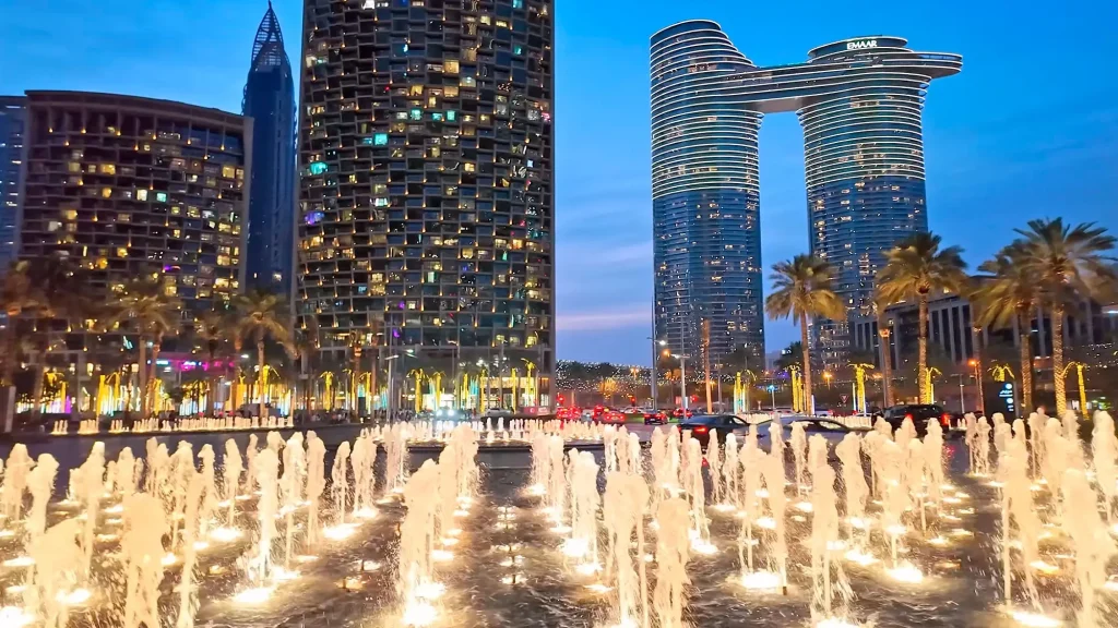 Фонтаны Даунтаун Дубая