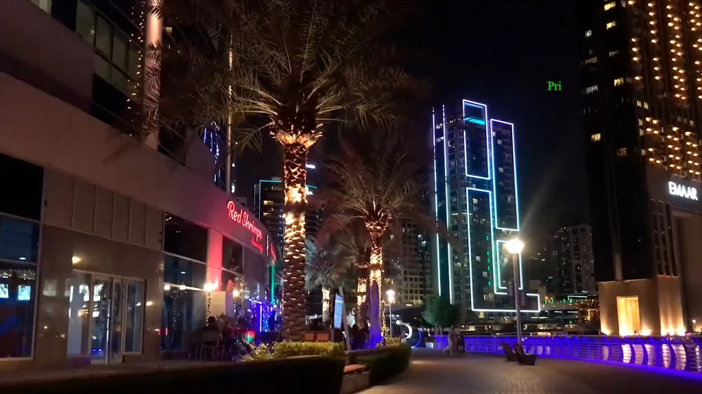 Ночной Дубай