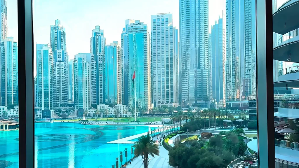 Вид на город из Dubai Mall